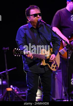 FORT LAUDERDALE, FL - FEBRUARY 09: Los Lobos performs at The Parker in conjunction with the release of their new album, Native Sons on February 9, 2022 in Fort Lauderdale, Florida. Credit: mpi04/MediaPunch Stock Photo