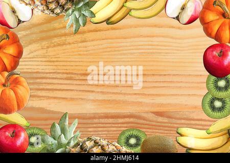 https://l450v.alamy.com/450v/2hmj614/illustration-of-frame-of-colorful-assorted-fresh-fruits-on-wooden-backdrop-2hmj614.jpg