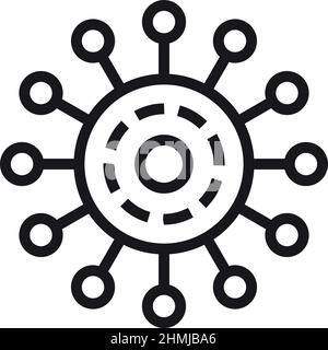 Connection icon. Network hub sign. Share technology system Stock Vector