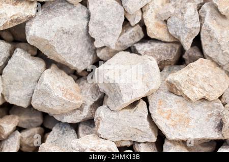 Close up of small rocks. Whole background. Stock Photo