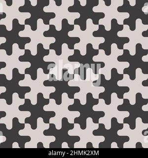 Black and White Seamless Pattern. Vector Tileable background. Stock Vector