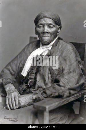 HARRIET TUBMAN (1822-1913) American abolitionist and political activist, about 1895 Stock Photo