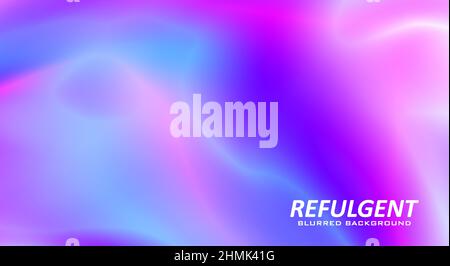 Abstract refulgent blurred background with multicolor gradient. Shining vector graphic pattern Stock Vector
