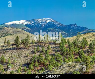 sleeping giant mountain near helena, montana Stock Photo - Alamy