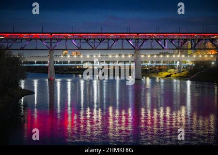 High Level Bridge, Edmonton, Alberta, Canada Stock Photo