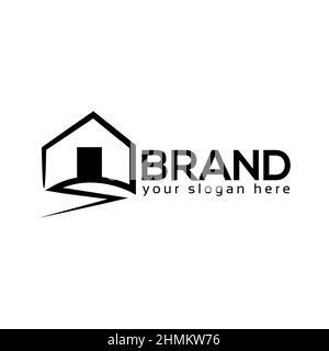 House logo vector. Flat design. Vector Illustration on white background. Stock Vector