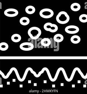 freckles skin glyph icon vector illustration Stock Vector