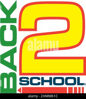 Back to School Vector Illustration Stock Vector Image & Art - Alamy