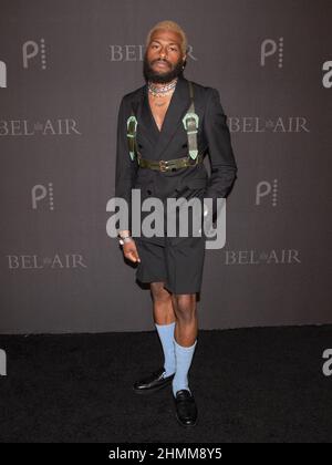 February 9, 2022, Barker Hanger, Santa Monica, California: Duckwrth attends Peacock's new series ''BEL-AIR'' premiere party and drive-thru screening experience. (Credit Image: © Billy Bennight/ZUMA Press Wire) Stock Photo