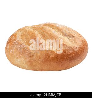 Isolated freshly baked loaf of creamy bread Stock Photo