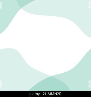 Green Mint Pastel Minimal Template Background. Vector Illustration. Stock Vector