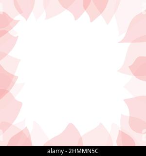 Pink Petals Vintage Nature Theme Template Banner. Vector Illustration. Stock Vector