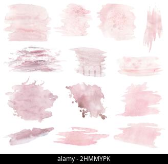 Watercolor delicate pink color Backgrounds illustration, Brush strokes paper,  Design elements, Paint splatters, scrapbook paper Stock Photo - Alamy