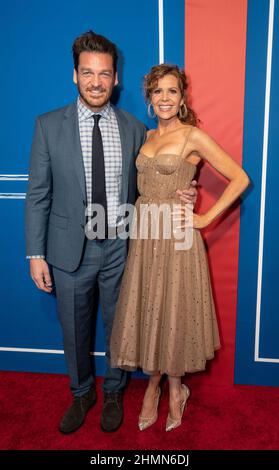 New York, United States. 10th Feb, 2022. Bart Johnson, Robyn Lively attend the opening night of 'The Music Man' on Broadway at Winter Garden Theatre (Photo by Lev Radin/Pacific Press) Credit: Pacific Press Media Production Corp./Alamy Live News Stock Photo