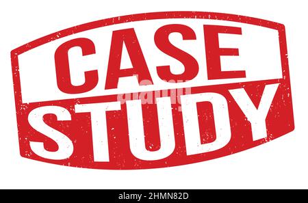 Case study grunge rubber stamp on white background, vector illustration Stock Vector