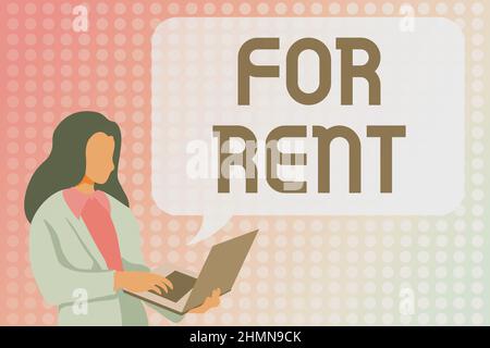 Conceptual caption For Rent. Business overview when you make property available for purchasing temporarily Studying Programming Languages, Coding And Stock Photo