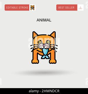 Animal Simple vector icon. Stock Vector