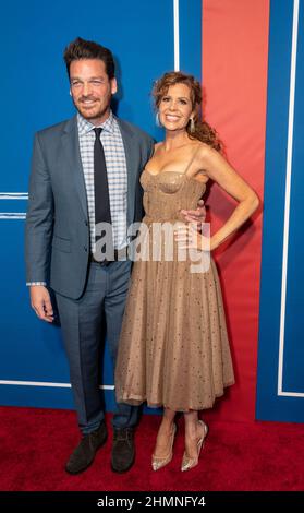 February 10, 2022, New York, New York, United States: Bart Johnson, Robyn Lively attend the opening night of ''The Music Man'' on Broadway at Winter Garden Theatre  (Credit Image: © Lev Radin/Pacific Press via ZUMA Press Wire) Stock Photo