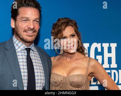 February 10, 2022, New York, New York, United States: Bart Johnson, Robyn Lively attend the opening night of ''The Music Man'' on Broadway at Winter Garden Theatre  (Credit Image: © Lev Radin/Pacific Press via ZUMA Press Wire) Stock Photo