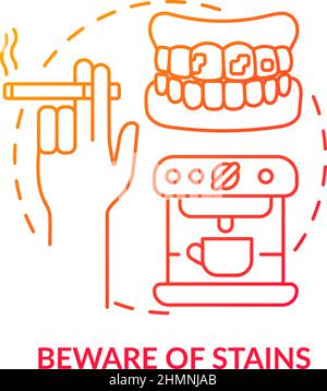 Beware of stains concept icon Stock Vector Image & Art - Alamy