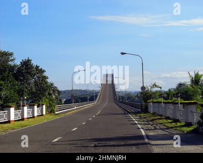 San Juanico bridge on the way to Leyte on the Philippines January 22, 2012 Stock Photo