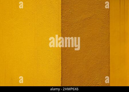 Yellow wall texture background, Brazil Stock Photo