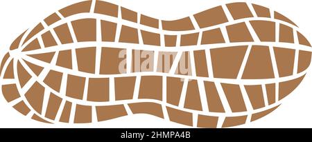 Simple vector of peanut Stock Vector