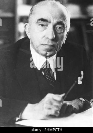 EMIL HÁCHA (1872-1945) Czech lawyer and President Stock Photo