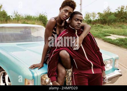 QUEEN &  SLIM 2019 Universal Pictures film with Jodie Turner-Smith and Daniel Kaluuya Stock Photo