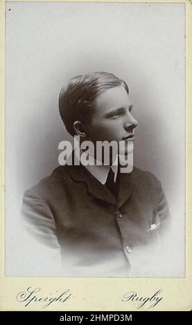 RUPERT BROOKE (1887-1915) English poet while at Rugby, about 1904. Stock Photo