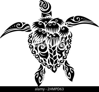 A black tribal palm tree tattoo Stock Vector Image & Art - Alamy