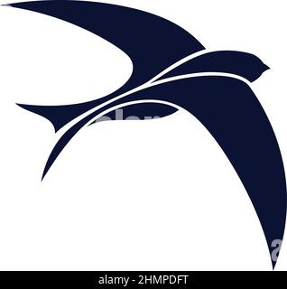 Simple Design of Swift Bird logo icon template vector Stock Vector ...