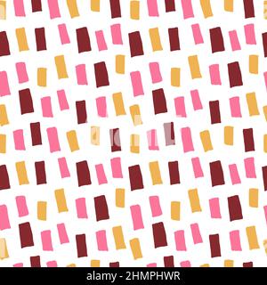 Abstract seamless pattern with squares on white background Stock Vector