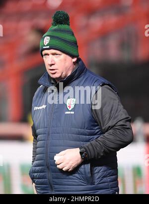 Bristol, UK. 11th Feb, 2022. 11th February 2022 ; Ashton Gate Stadium, Bristol, South Gloucestershire, England; Gallagher Premier League rugby, Bristol Bears versus London Irish: Declan Kidney Director of Rugby for London Irish Credit: Action Plus Sports Images/Alamy Live News Stock Photo