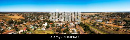 Downtown of Nyngan town in Outback Australia – rural remote shire. Stock Photo