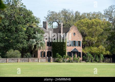 The Middleton Place Mansion in Charleston, South Carolina Stock Photo