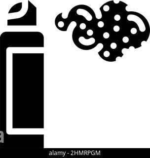 aerosol spray glyph icon vector illustration Stock Vector