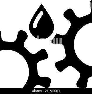 industrial oil glyph icon vector illustration Stock Vector