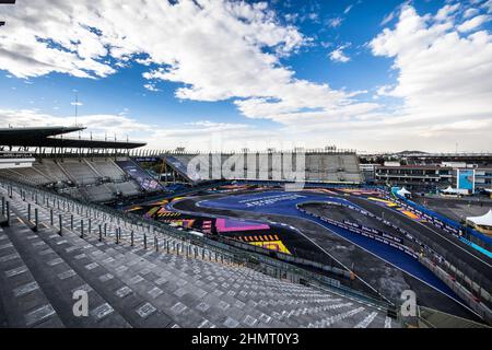 Mexico City, Mexico. 12th Feb, 2022. track ambiance during the 2022 Mexico City ePrix, 2nd meeting of the 2021-22 ABB FIA Formula E World Championship, on the Autodromo Hermanos Rodriguez from February 10 to 11, in Mexico City, Mexico - Photo: Germain Hazard/DPPI/LiveMedia Credit: Independent Photo Agency/Alamy Live News