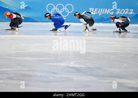 (L-R) Kristen Santos (USA),Arianna Fontana (ITA), FEBRUARY 11, 2022 ...