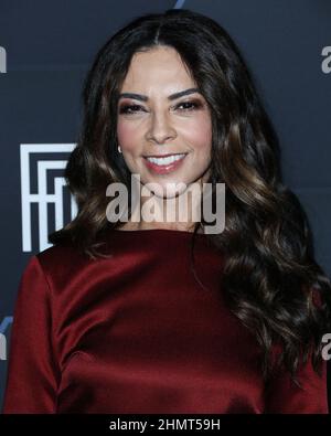 Hollywood, USA. 11th Feb, 2022. HOLLYWOOD, LOS ANGELES, CALIFORNIA, USA - FEBRUARY 11: English entertainment reporter and actress Terri Seymour arrives at the Fenty Beauty And Fenty Skin Celebration Hosted By Rihanna held at Goya Studios on February 11, 2022 in Hollywood, Los Angeles, California, USA. (Photo by Xavier Collin/Image Press Agency) Credit: Image Press Agency/Alamy Live News Stock Photo