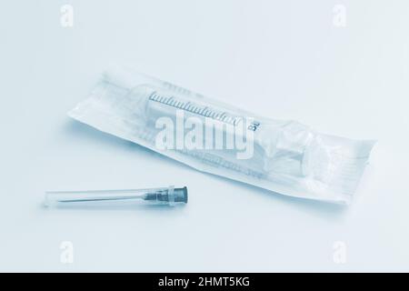 sterile drug once syringe addiction Stock Photo - Alamy