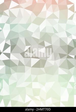 Abstract Low Polygon color Generative Art background illustration Stock Vector