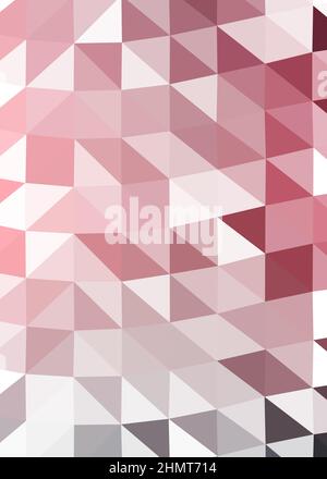 Abstract Low Polygon color Generative Art background illustration Stock Vector