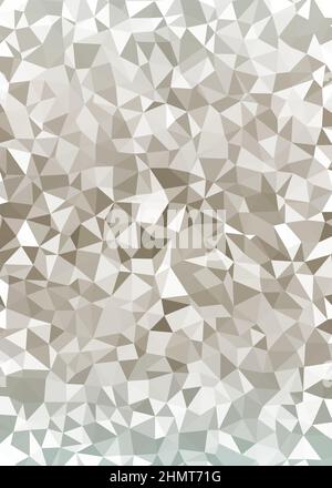 Abstract Low Polygon color Generative Art background illustration Stock Vector