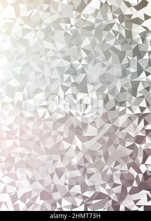 Abstract Low Polygon color Generative Art background illustration Stock Vector