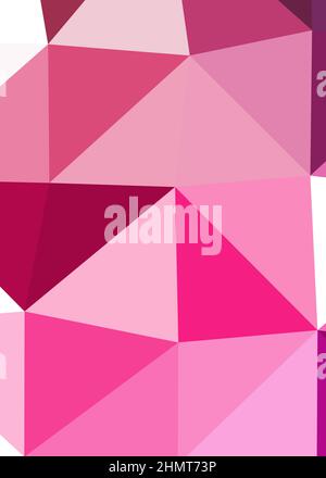 Abstract Low Polygon color Generative Art background illustration Stock Vector