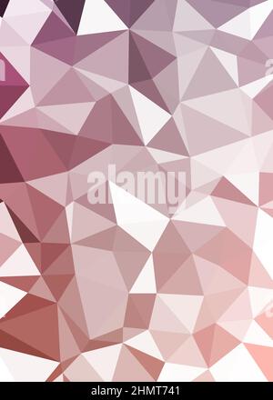 Abstract Low Polygon color Generative Art background illustration Stock Vector