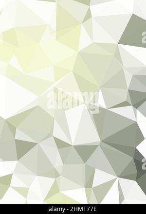 Abstract Low Polygon color Generative Art background illustration Stock Vector
