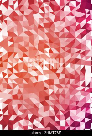 Abstract Low Polygon color Generative Art background illustration Stock Vector